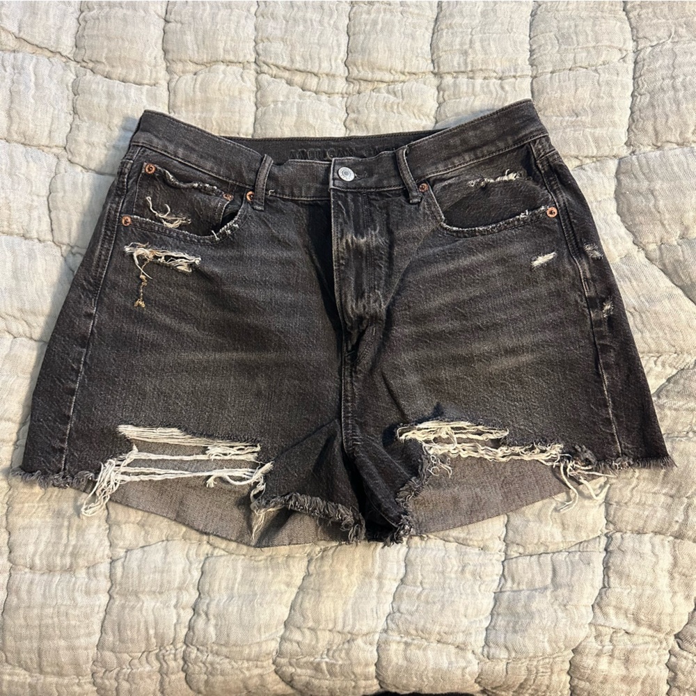 American Eagle Black Denim Shorts